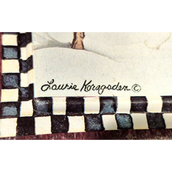 Laurie Korsgaden Snowman Family Tin Keller Charles of Philadelphia 7.5x5.5x1" - Picture 5 of 8